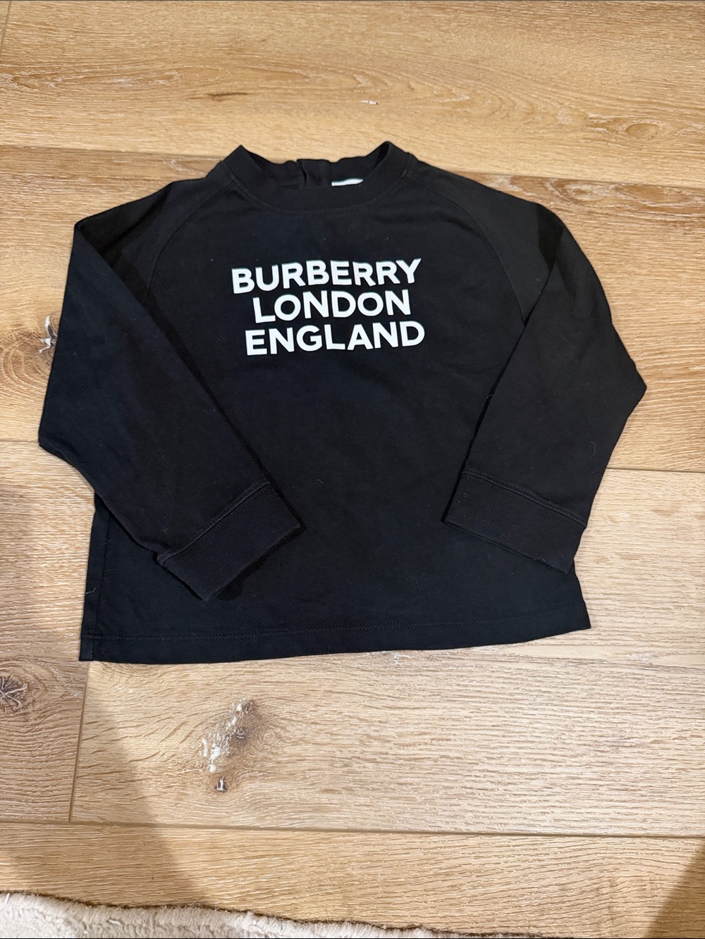 Burberry Black Kids Logo Crewneck Sweatshirt